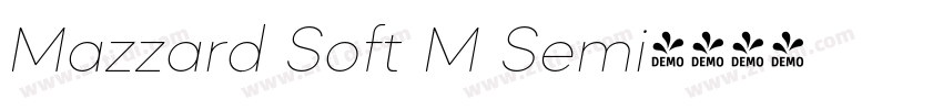 Mazzard Soft M Semi字体转换